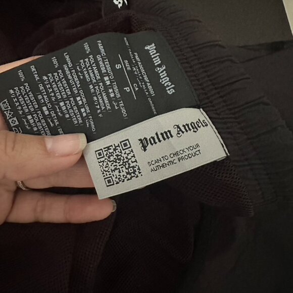 Palm Angels Curved Logo Swim Shorts Size S NEW - Picture 8 of 11